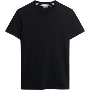 Vêtements Homme T-shirts Coach manches courtes Superdry Tee shirt vintage logo Emb Noir
