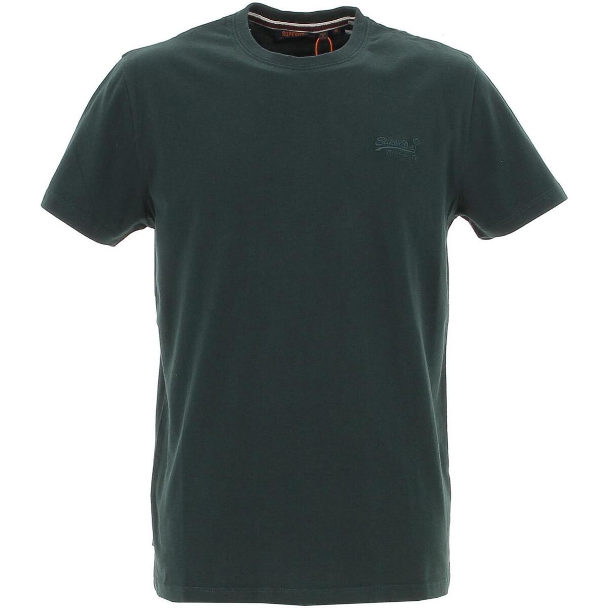 Vêtements Homme T-shirts manches courtes Superdry Vintage logo emb tee mc forest green Vert