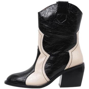 Chaussures Femme Bottines Wonders H-5821 Noir
