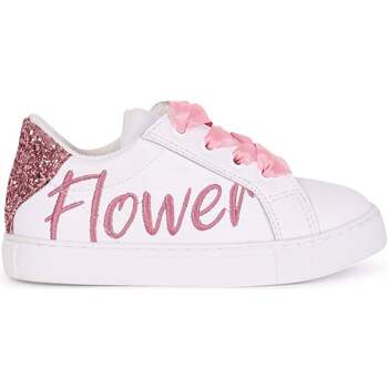 Chaussures Femme Baskets mode Baskets En Cuir Betty Love Paname Mini Simone Flower Girl Blanc