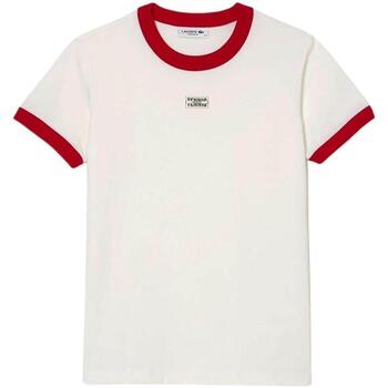 Vêtements T-shirts & Polos Lacoste  Blanc