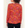Vêtements Femme Tops / Blouses La Fiancee Du Mekong Top imprimé maille chaude boutonné EYAD Rouge