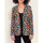 Vêtements Femme Vestes / Blazers La Fiancee Du Mekong Veste blazer imprimée velours lisse ETAWA Orange