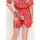 Vêtements Femme Pyjamas / Chemises de nuit La Fiancee Du Mekong Short pyjama imprimé fluide Ecovero ROSCOE Rouge