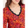 Vêtements Femme Tops / Blouses La Fiancee Du Mekong Top imprimé maille chaude dentelle TAMA Rouge