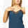 Vêtements Femme Débardeurs / T-shirts sans manche Patrizia Pepe haut en soie mélangée avec dentelle Bleu