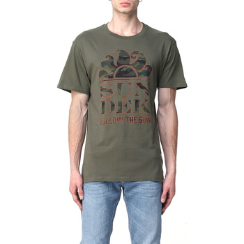 Vêtements Homme T-shirts manches courtes Sundek M026TEJ7853-30200 Vert