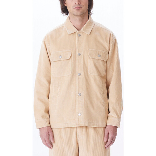 Vêtements Homme Easy Relaxed Twill Short Obey Benny cord shirt jacket Beige