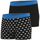 Sous-vêtements Homme Boxers adidas Originals Lot de 2 boxers homme Confort Coton Print Noir