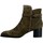 Chaussures Femme Boots Emilie Karston Bottine Cuir Nepale Kaki