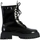 Chaussures Femme Boots Emilie Karston Bottine Cuir Adael Noir