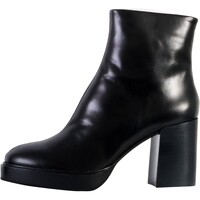 Chaussures Femme Boots Emilie Karston Bottine Cuir Iris Noir