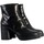 Chaussures Femme Boots Emilie Karston Bottine Cuir Iris Noir