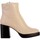 Chaussures Femme Boots Emilie Karston Bottine Cuir Iris Rose