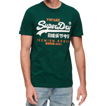 Vêtements Homme T-shirts graphic manches courtes Superdry Tee shirt  Classic VL Heritage Vert