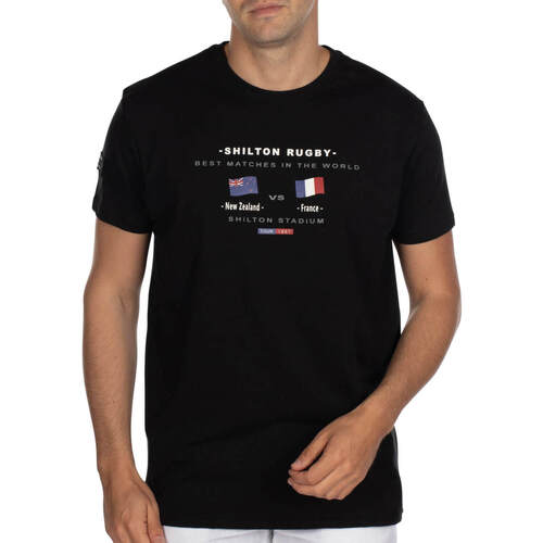 Vêtements Homme Puma camo t-shirt in black Shilton T-shirt match rugby STADIUM 