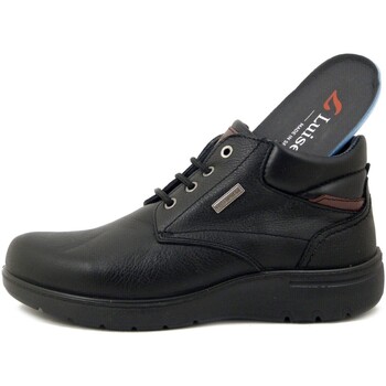 Luisetti Homme Chaussures, Bottine, Cuir Waterproof, Lacets - 31017 Noir