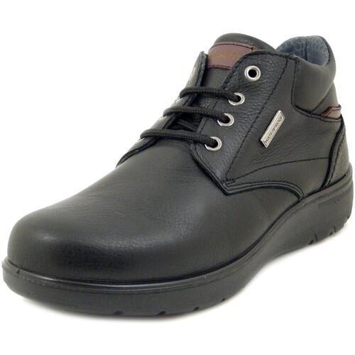 Chaussures Homme Boots Luisetti Housses de coussins, Cuir Waterproof, Lacets - 31017 Noir