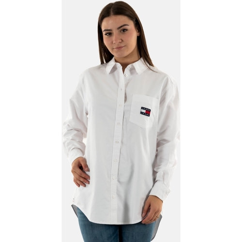 Vêtements Jacket Chemises / Chemisiers Tommy Jeans dw0dw13804 Blanc
