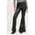 Vêtements Femme Pantalons Silvian Heach Pantalon en éco-cuir avec taille moyenne Noir
