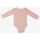 Sous-vêtements Enfant Bodys Trois Kilos Sept 3 Body naissance fille à manche longue – Mistinguette Rose