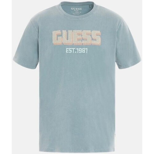 Vêtements Homme T-shirts manches courtes Guess M3YI52 KBDL0 Bleu