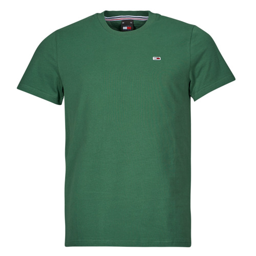 Vêtements Homme T-shirts manches courtes Shirt Tommy Jeans TJM SLIM JERSEY C NECK EXT Vert