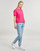 Vêtements Femme T-shirts manches courtes Tommy Jeans TJW BXY BADGE TEE EXT Rose