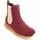 Chaussures Femme Bottes ville Leindia 84849 Rouge