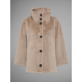 Vêtements Femme Blousons geometric trim zipped jacketcci Designs W23574 Beige