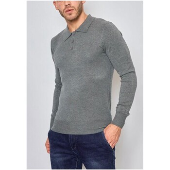 Vêtements Homme Pulls Kebello Pull col polo Gris H Gris