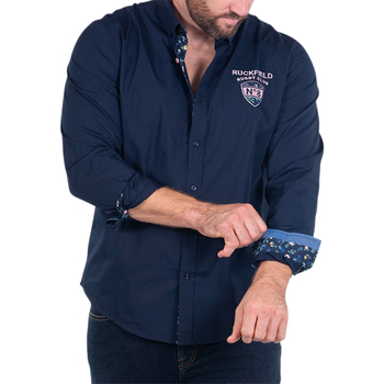 Vêtements Giacca Chemises manches longues Ruckfield Chemise coton Bleu