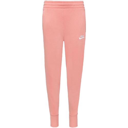 Vêtements Fille Pantalons de survêtement Nike pegasus G nsw club flc hr ftd pnt lbr Rose