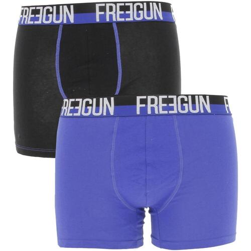 Sous-vêtements Homme Boxers Freegun Boxer coton lot de 2 pour homme, Bleu