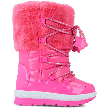 Chaussures Fille Bottes de neige Garvalin BOTTES  231855 CHEVEUX APRESKI Rose