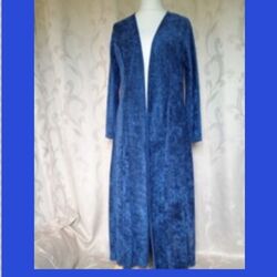 Vêtements Femme Gilets / Cardigans Blossom Long gilet bleu neuf T XXL Bleu