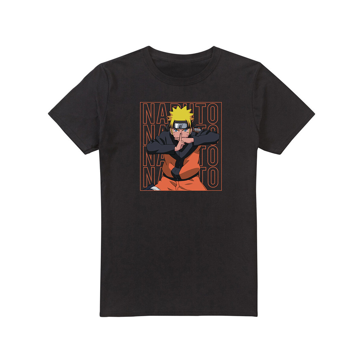 Vêtements Homme T-shirts Reflective manches longues Naruto  Noir