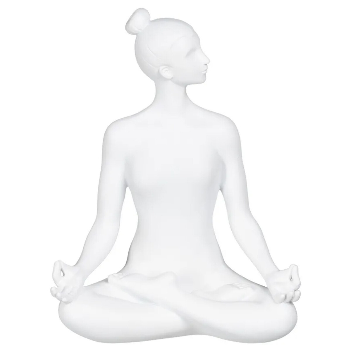 Maison & Déco Statuettes et figurines Ixia Statuette Yogini en position du Lotus 23 cm Blanc