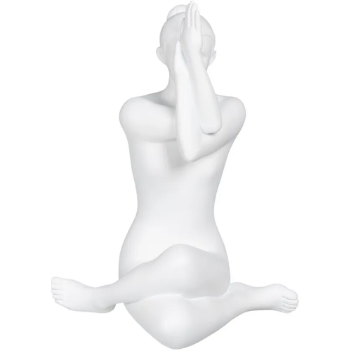 Porte Bougie En Terre Cuite Statuettes et figurines Ixia Statuette Yogini en résine blanche 24 cm Blanc