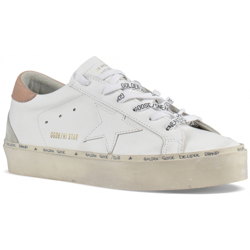 Chaussures Femme Baskets mode Golden Goose Rose is in the air Blanc