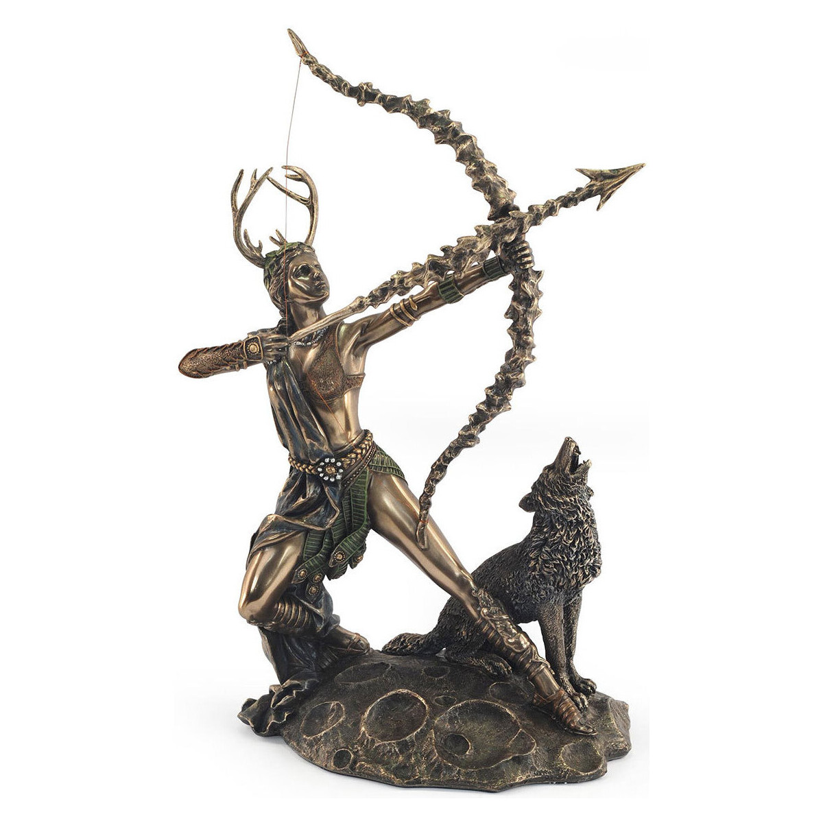 Maison & Déco Statuettes et figurines Signes Grimalt Figure Dieu Artemis Kaki