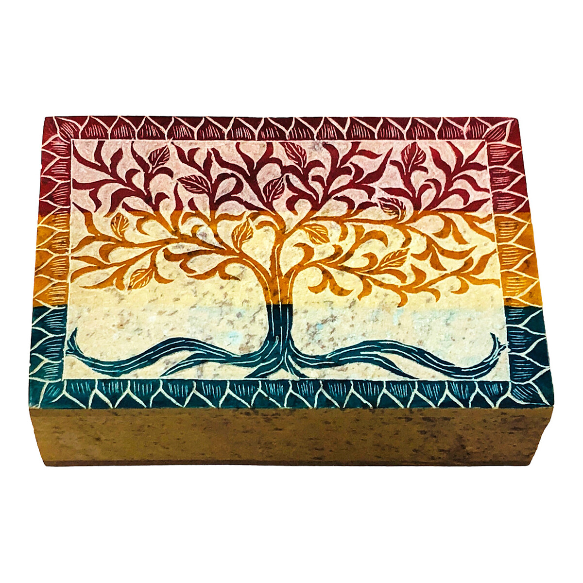 Maison & Déco Paniers / boites et corbeilles Signes Grimalt Boîte Rectangulaire Multicolore Multicolore