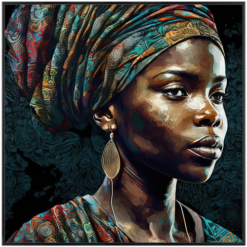 Maison & Déco Livraison gratuite* et Retour offert Signes Grimalt Peinture De Femme Africaine Noir
