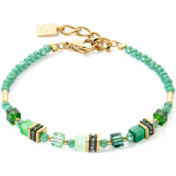 Montres & Bijoux Femme Bracelets Coeur De Lion Bracelet  Mini Cubes vert Jaune