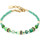 Montres & Bijoux Femme Bracelets Coeur De Lion Bracelet  Mini Cubes vert Jaune