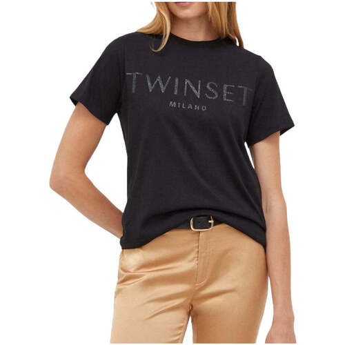Vêtements Femme Michael Kors Dotted Print Short-sleeve Shirt Twin Set  Noir