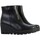 Chaussures Femme Boots Gabor Bottine Cuir Foulard Noir