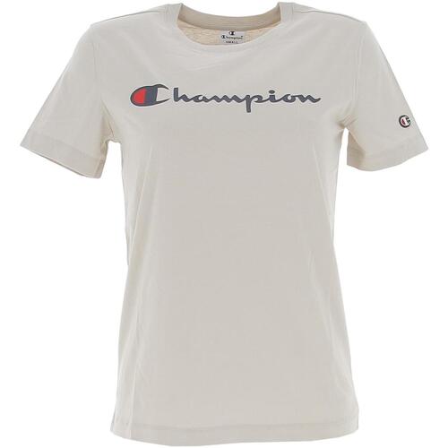 Vêtements Femme Douceur d intéri Champion Crewneck t-shirt Beige