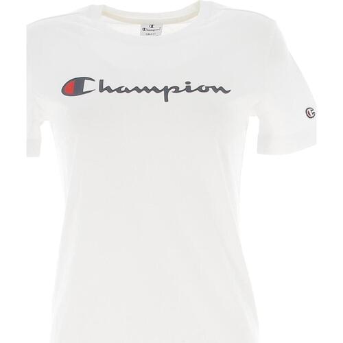 Vêtements Femme T-shirts manches courtes Champion Crewneck t-shirt Blanc