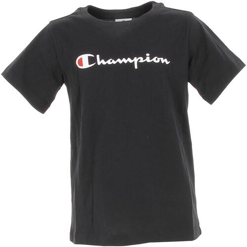 Vêtements Garçon T-shirts manches courtes Champion Crewneck t-shirt Noir